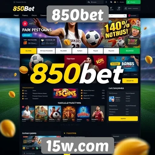 Novidades no design do site 850bet em destaque