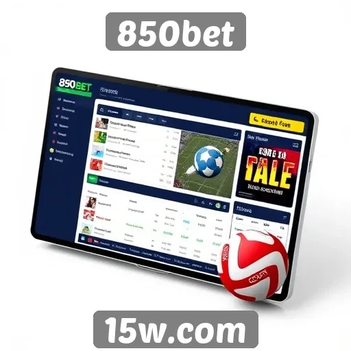 Interface do usuário do site 850bet é intuitiva